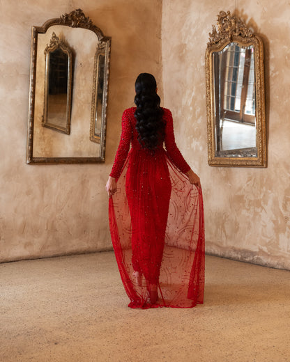ariel red dress ARIEL MAXI DRESS