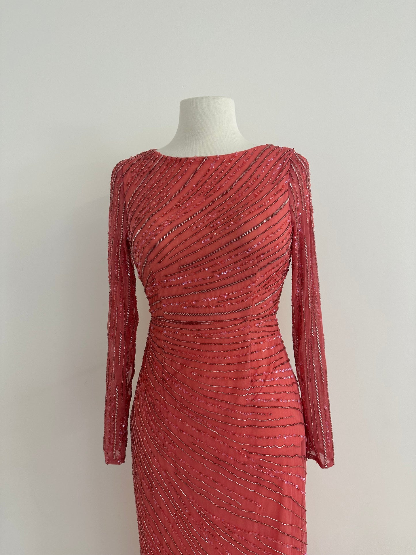 SAMPLE: PINK ANKLE LENGTH GOWN WITH DETACHABLE SKIRT