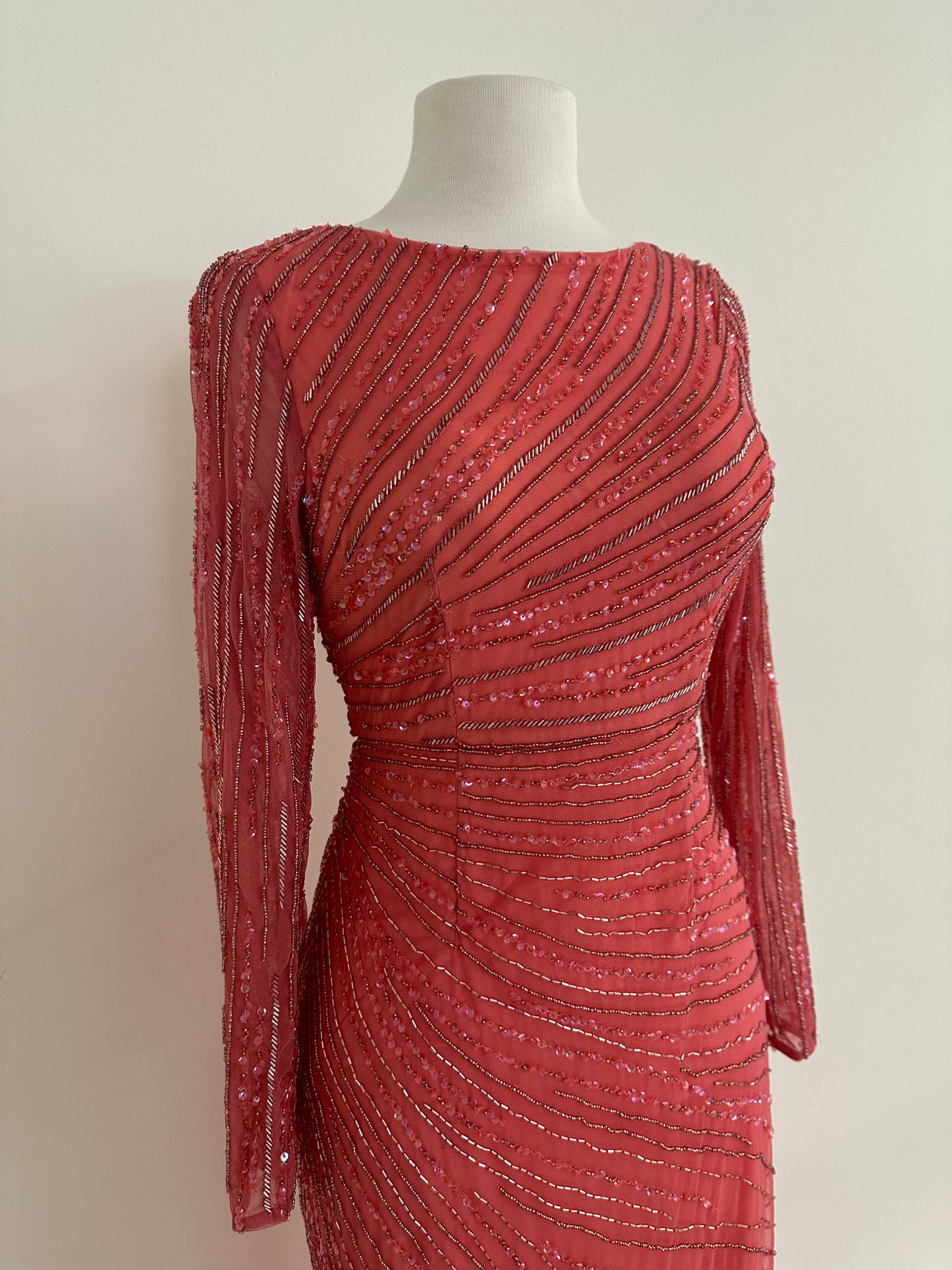 SAMPLE: PINK ANKLE LENGTH GOWN WITH DETACHABLE SKIRT