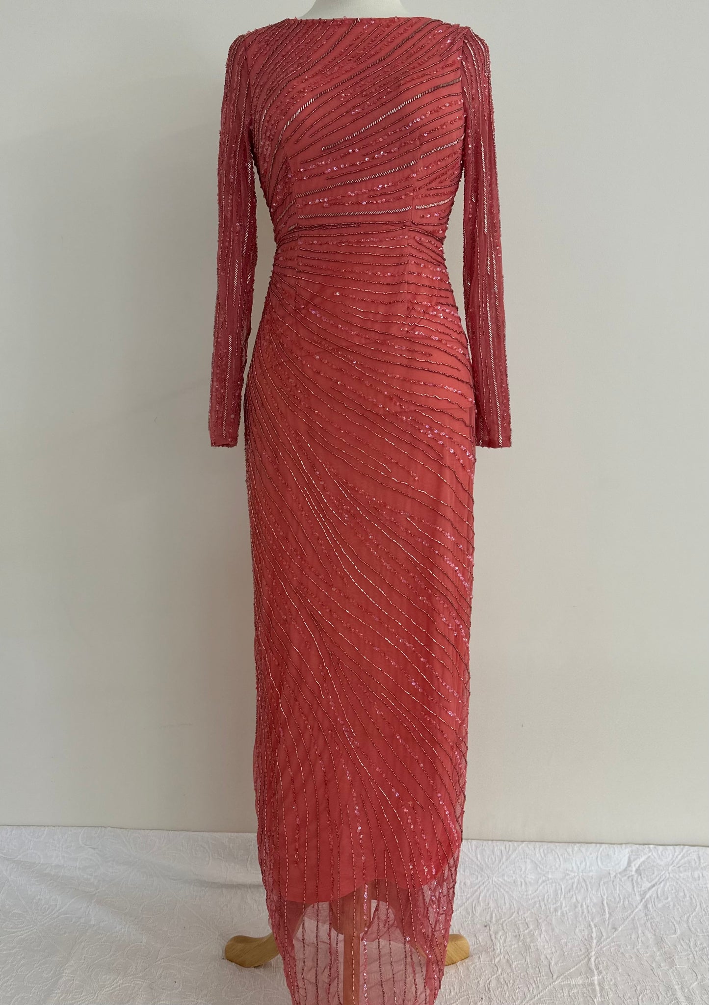SAMPLE: PINK ANKLE LENGTH GOWN WITH DETACHABLE SKIRT